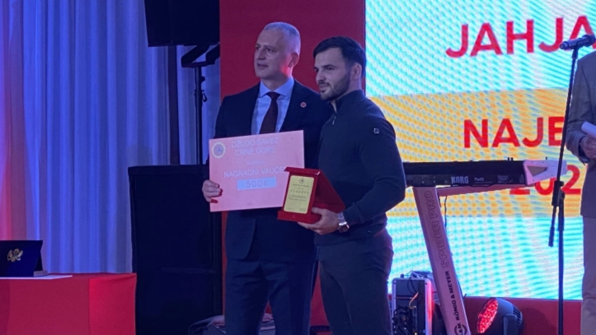 Jahja Nurković najbolji džudista Crne Gore za 2025. godinu