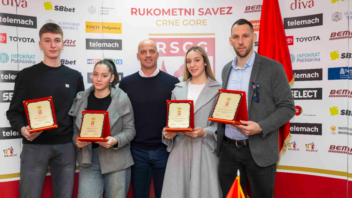 Najbolji u crnogorskom rukometu: Priznanja za izuzetne uspjehe