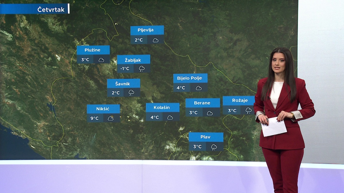 Sjutra nas čeka promjenljivo vrijeme uz slab snijeg na sjeveru