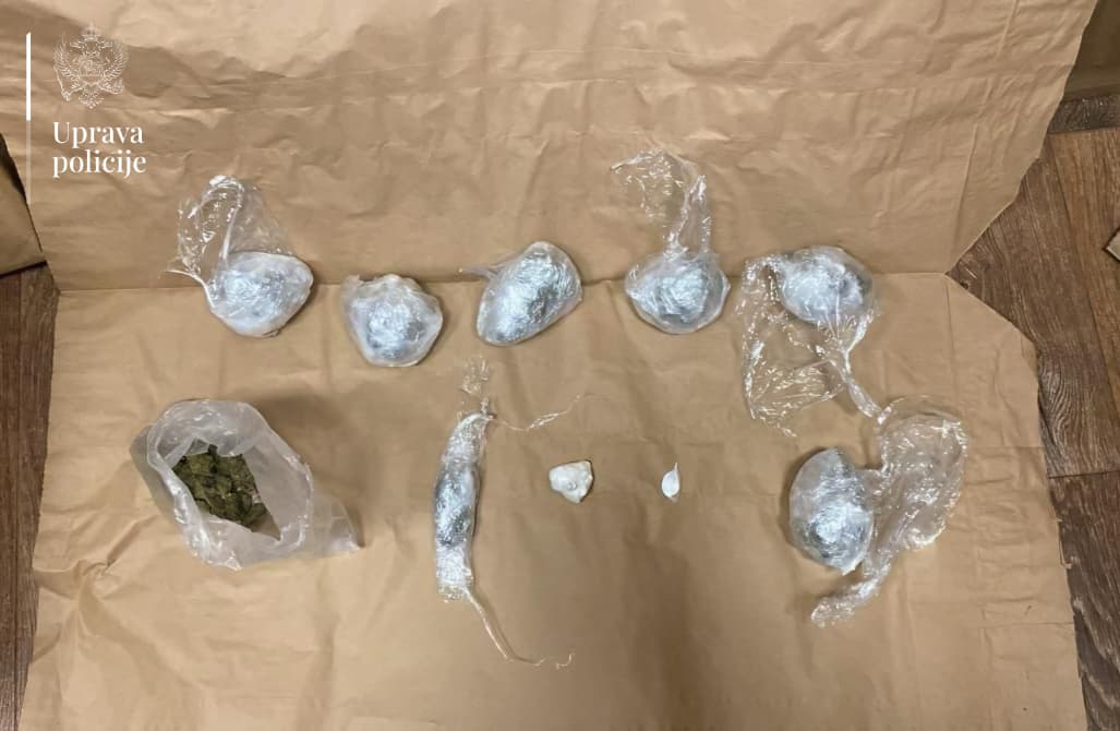 U Podgorici uhapšen državljanin Srbije sa velikom količinom narkotika