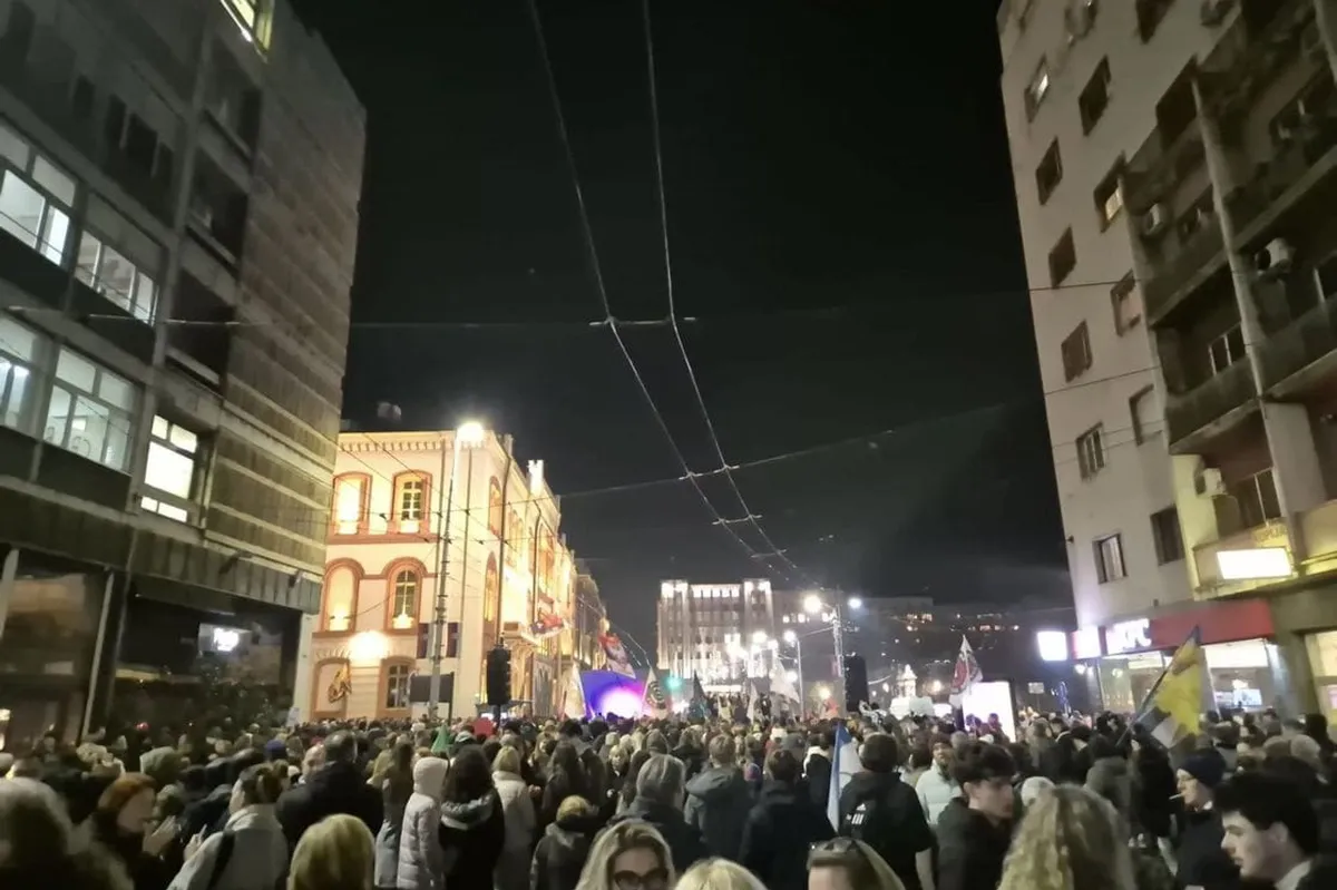 Beograd: Protest "Znanje je moć" okuplja više hiljada studenata