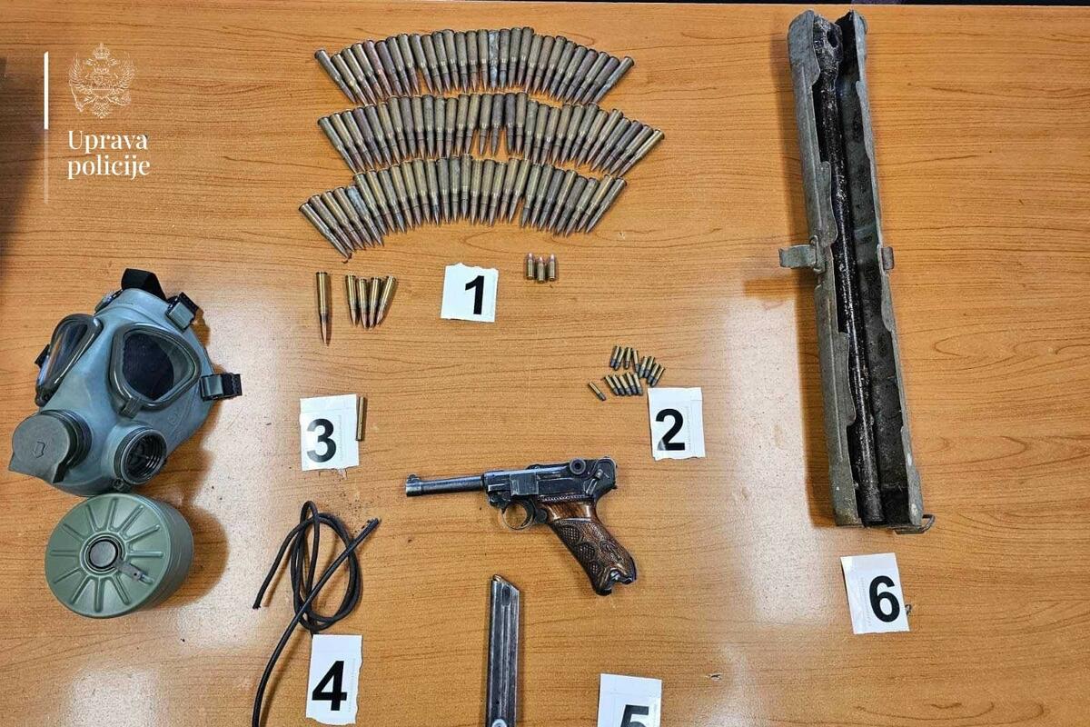 Beranac uhvaćen s pištoljem i municijom: Krivična prijava podnijeta