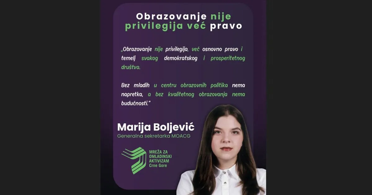 Boljević: Jačanje građanskog obrazovanja i kritičkog mišljenja ključno