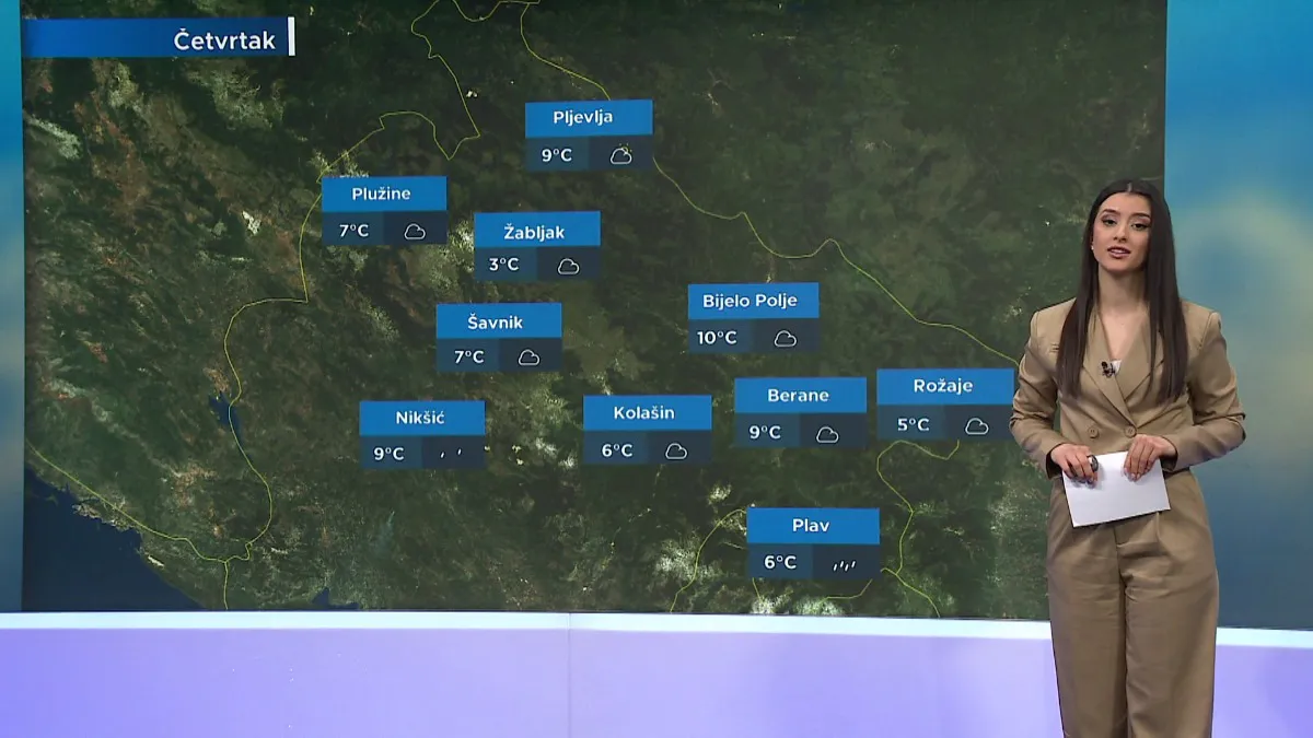 Danas pretežno oblačno uz mogućnost slabe kiše