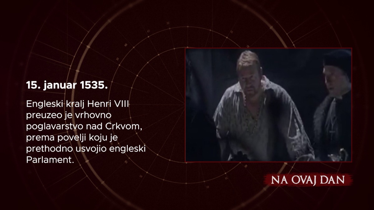 Danas u Istoriji: Prekretnica Engleske Crkve i Crveni Krst Crne Gore