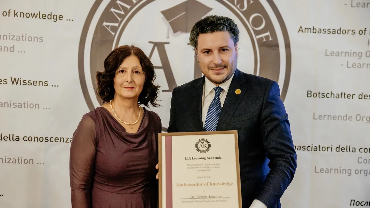 Dritanu Abazoviću dodijeljena titula „Ambasador znanja“ u Ljubljani