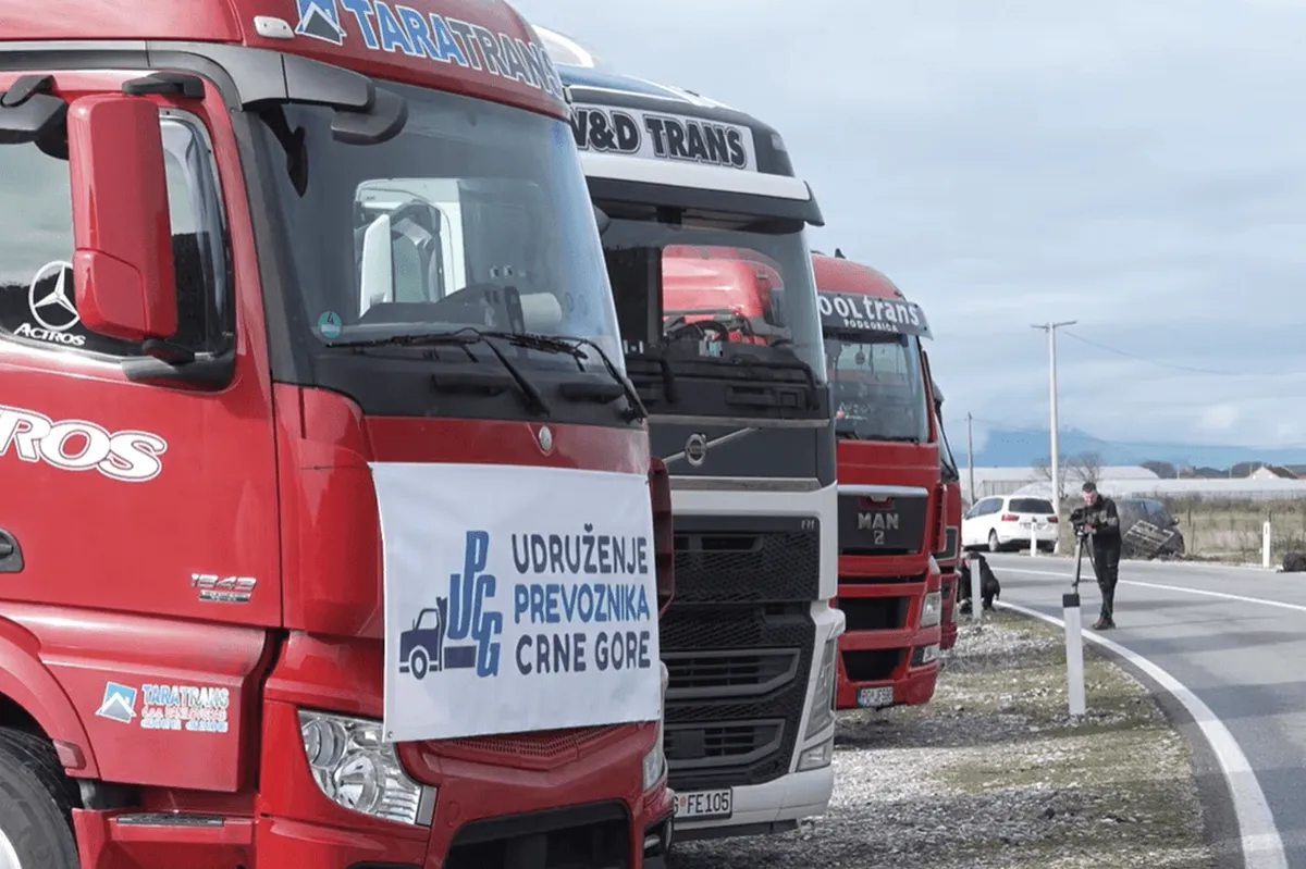 Goriva u Crnoj Gori: Blokada prevoznika traje, nestašica prijeti
