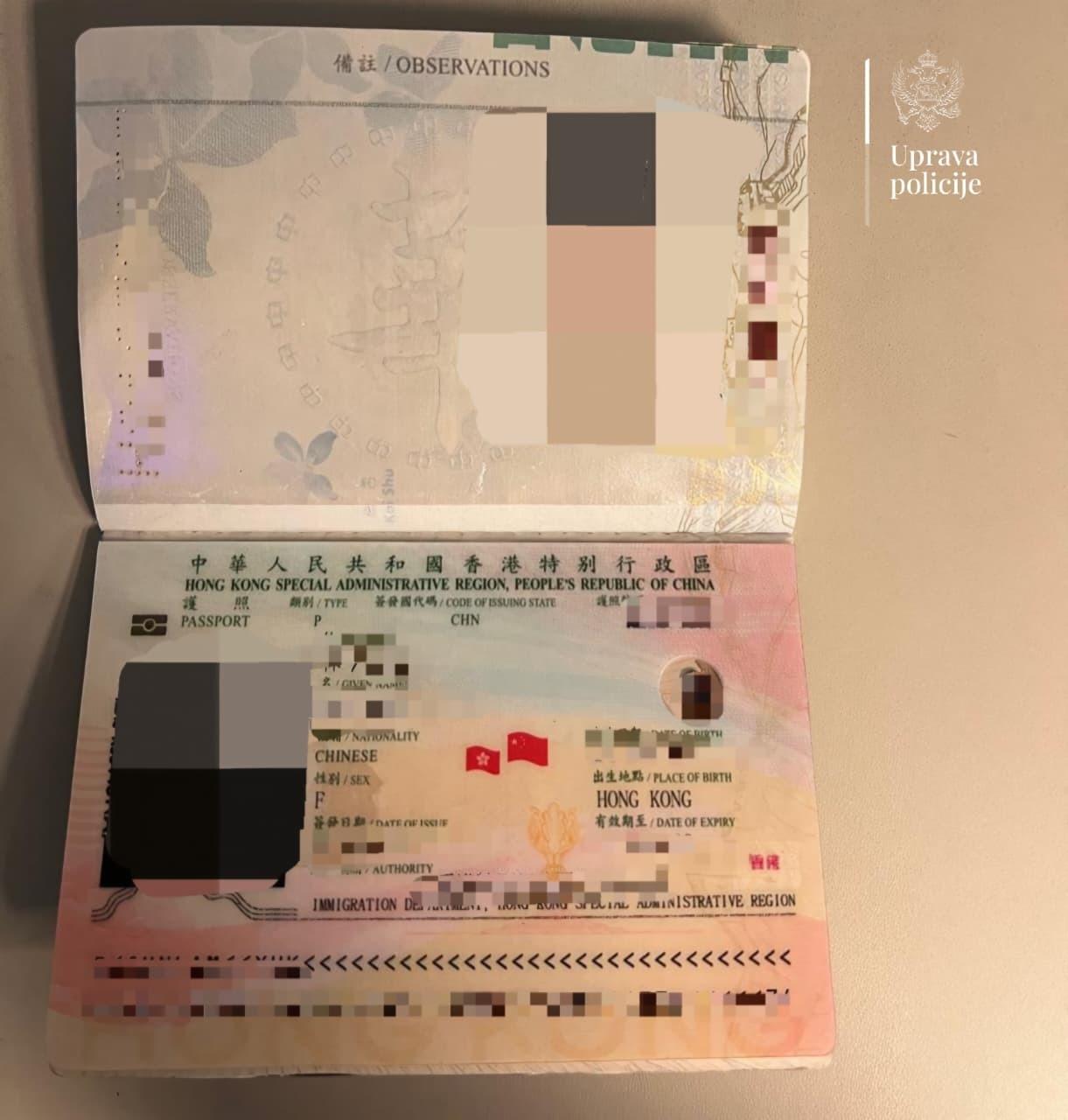 Hapšenje državljanke Vijetnama na Aerodromu Podgorica zbog falsifikovanog pasoša