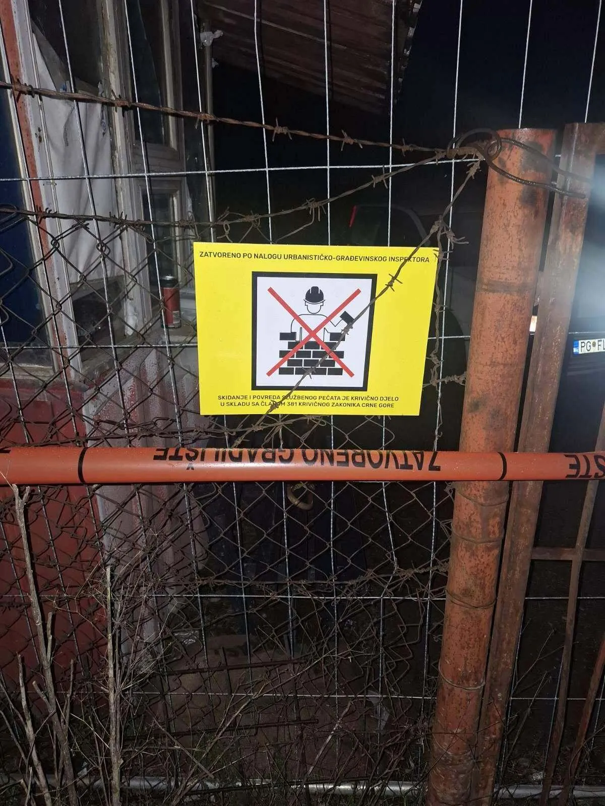 Inspekcija zapečatila gradilište kolektora u Botunu