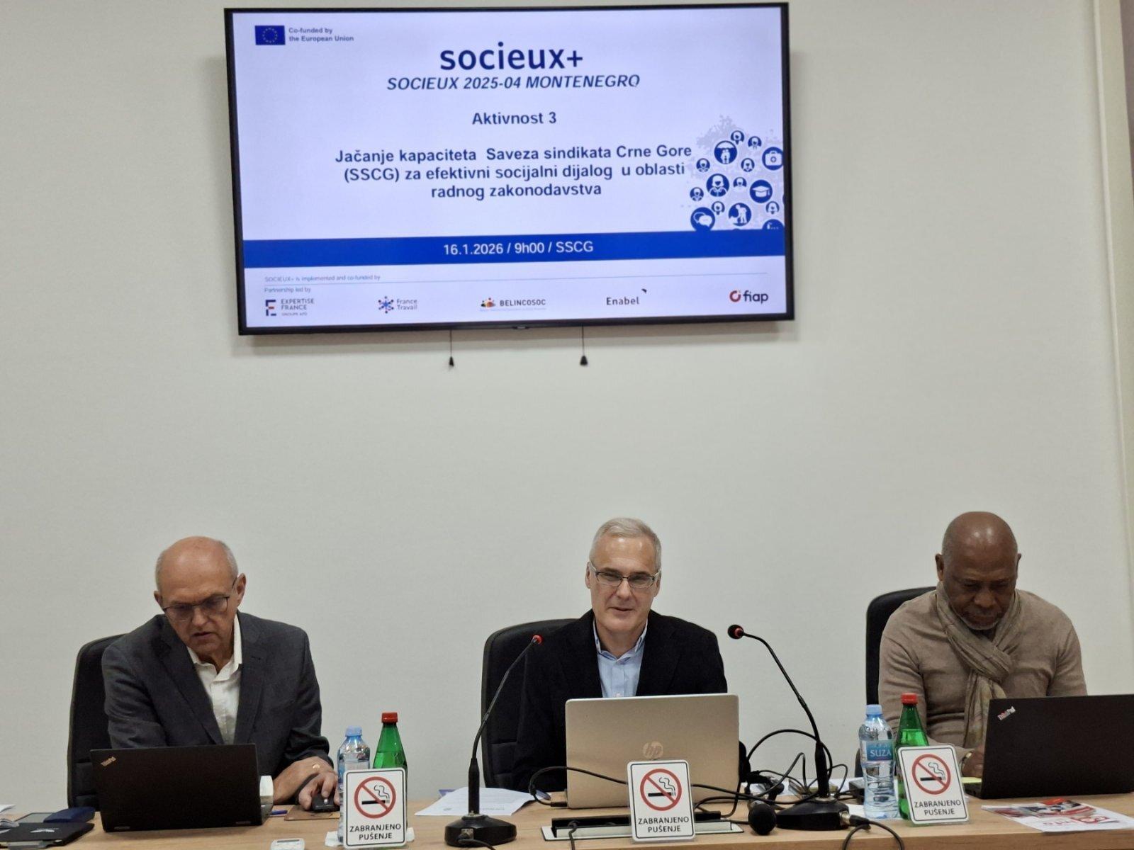 Jačanje socijalnog dijaloga u Crnoj Gori uz podršku EU