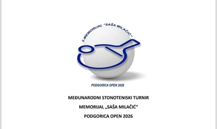 Memorijal Saša Milačić: Stonoteniski turnir u Podgorici 1. marta