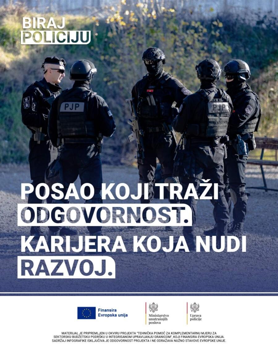 Ministarstvo unutrašnjih poslova raspisalo novi poziv za zapošljavanje policajaca