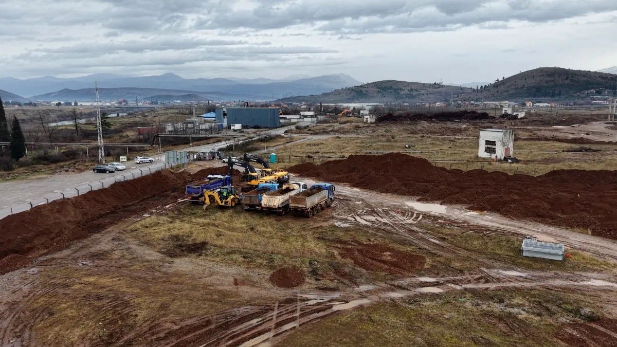Mirno jutro na gradilištu postrojenja za prečišćavanje u Botunu