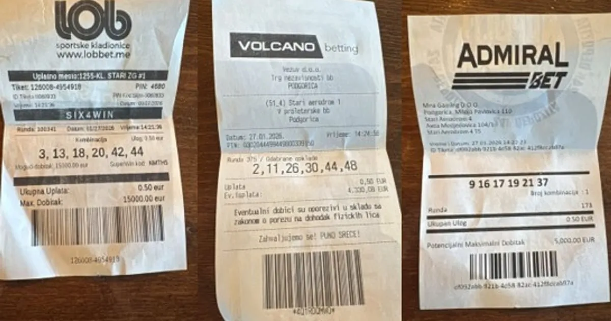 MontenegroBet: Optužbe konkurencije bez osnova, tiketi to dokazuju