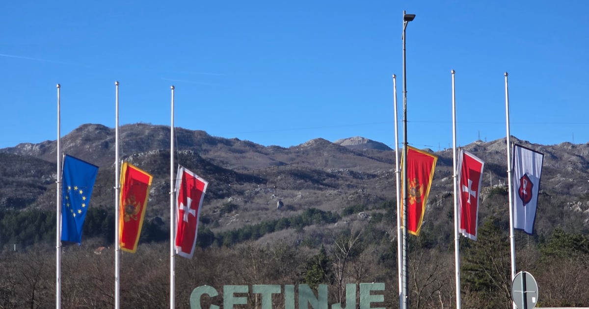 Na Cetinju zastave na pola koplja u znak sjećanja