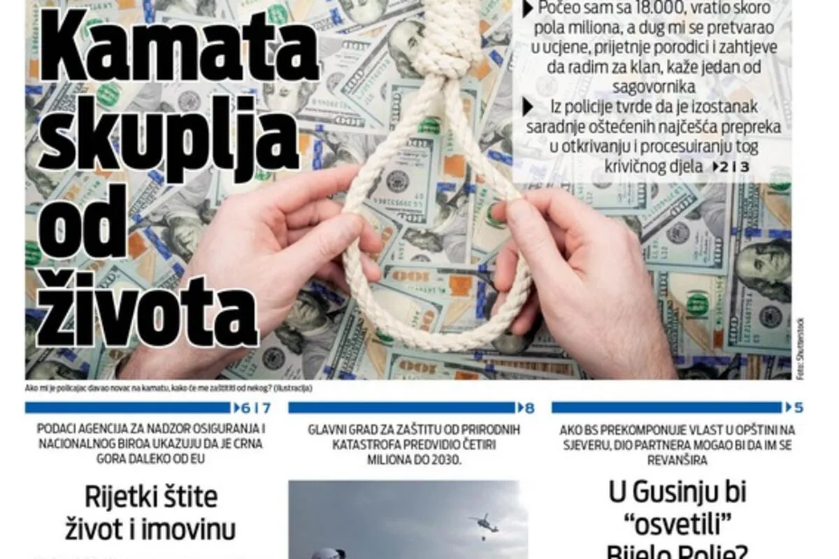 Naslovna strana "Vijesti" za 28. januar 2026. godine