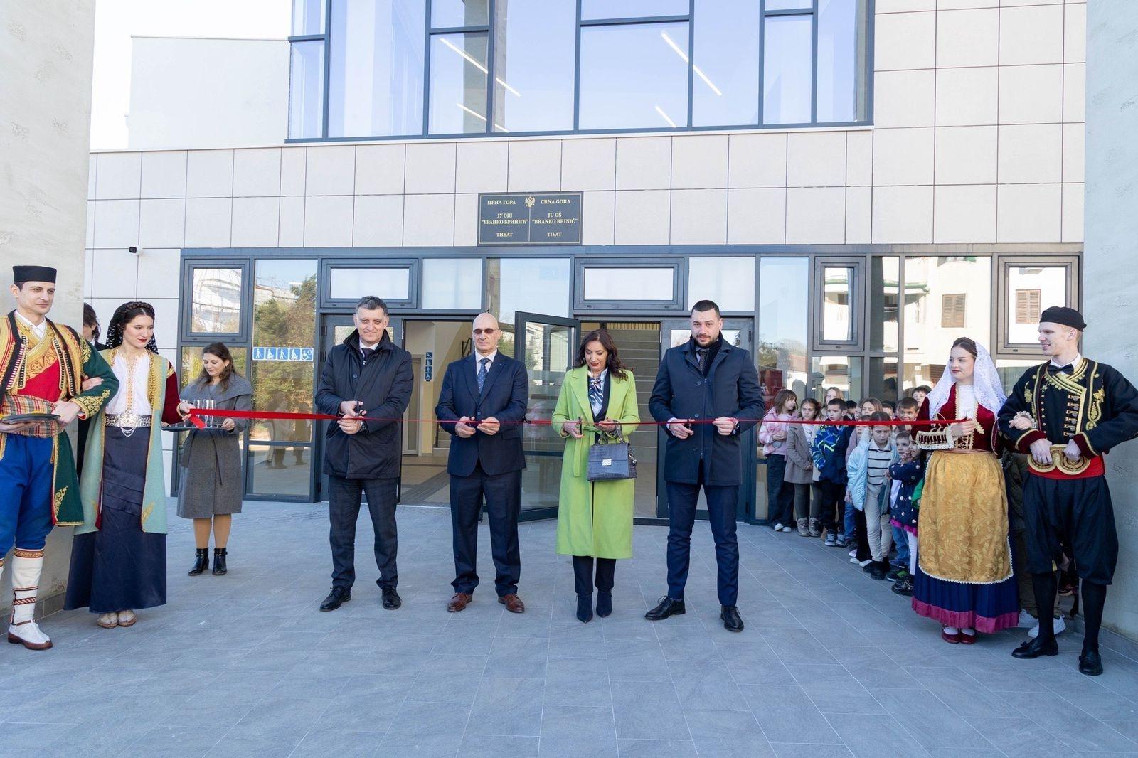 Novi objekat OŠ „Branko Brinić“ otvoren u Tivtu: Ulaganje u budućnost obrazovanja