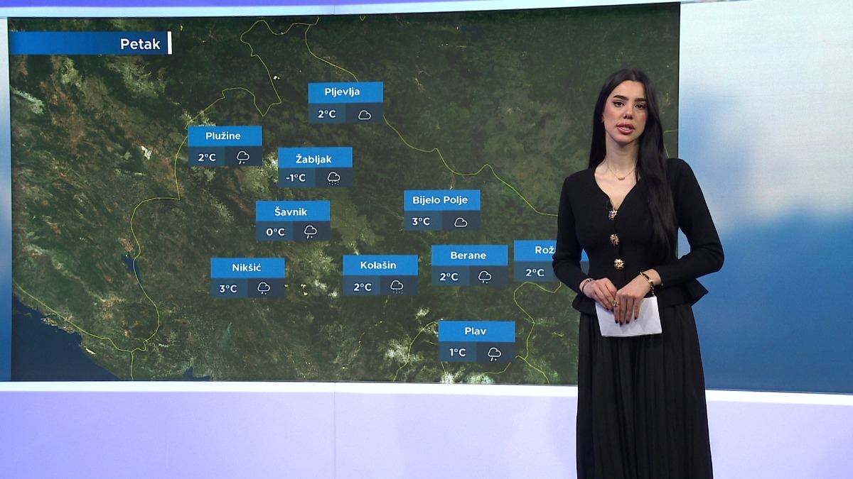 Oblačno vrijeme i padavine širom Crne Gore