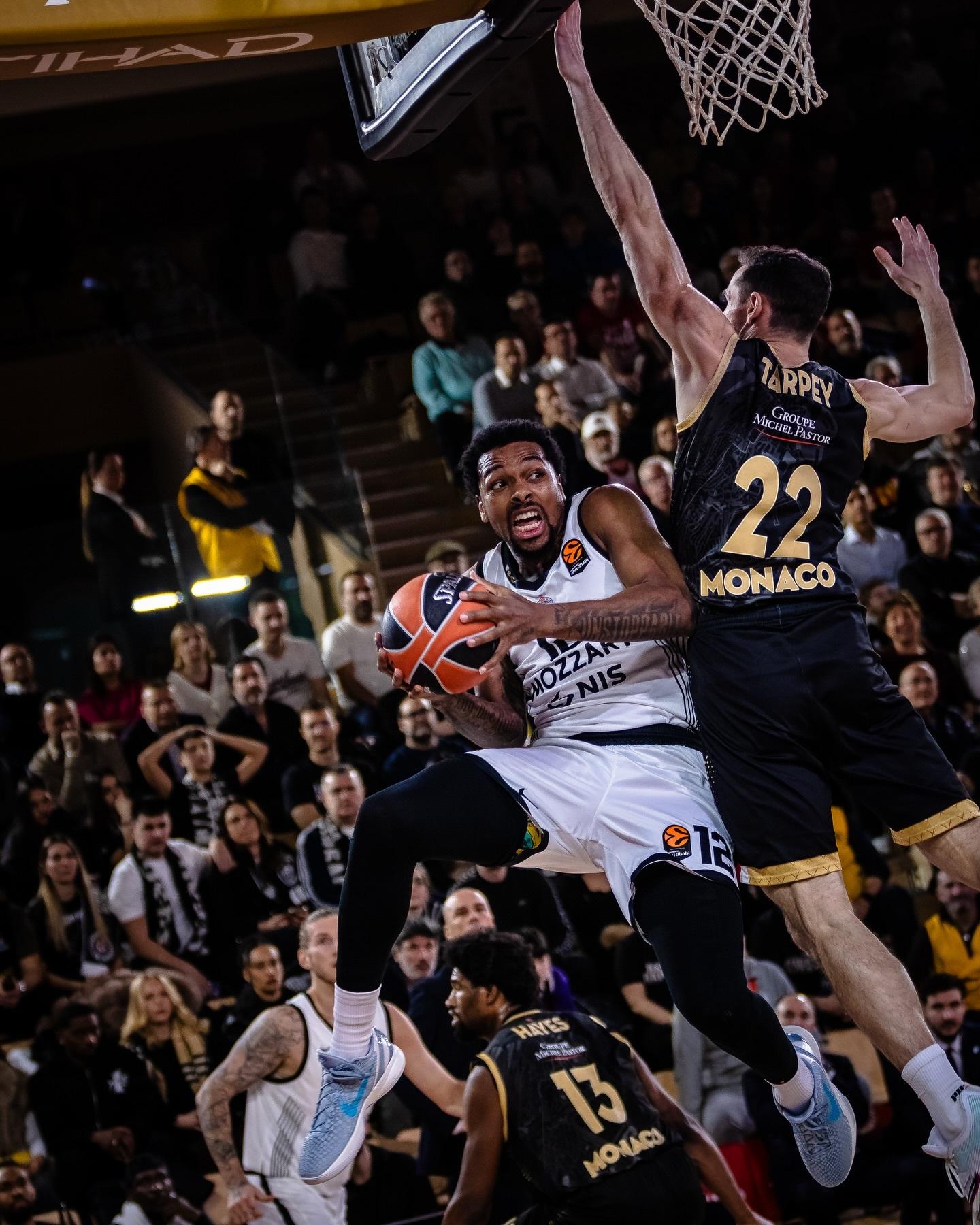 Partizan nastavlja niz poraza, Monako bolji u Evroligi