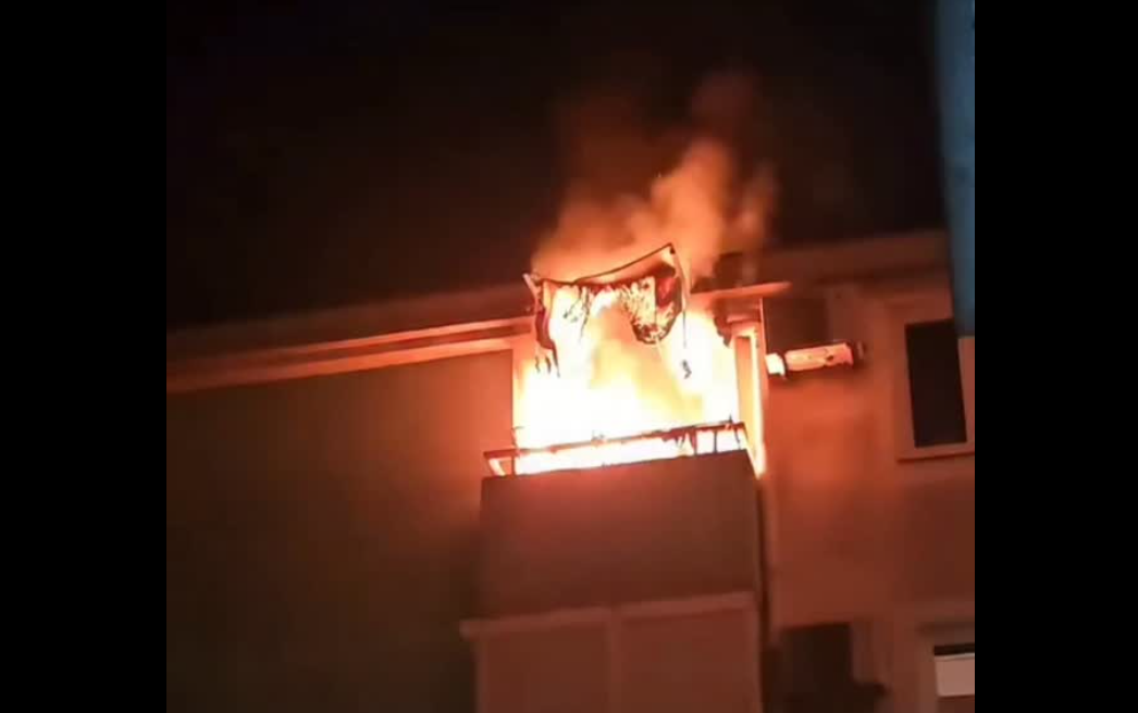 Požar na posljednjem spratu: Vatrogasci brzo reagovali