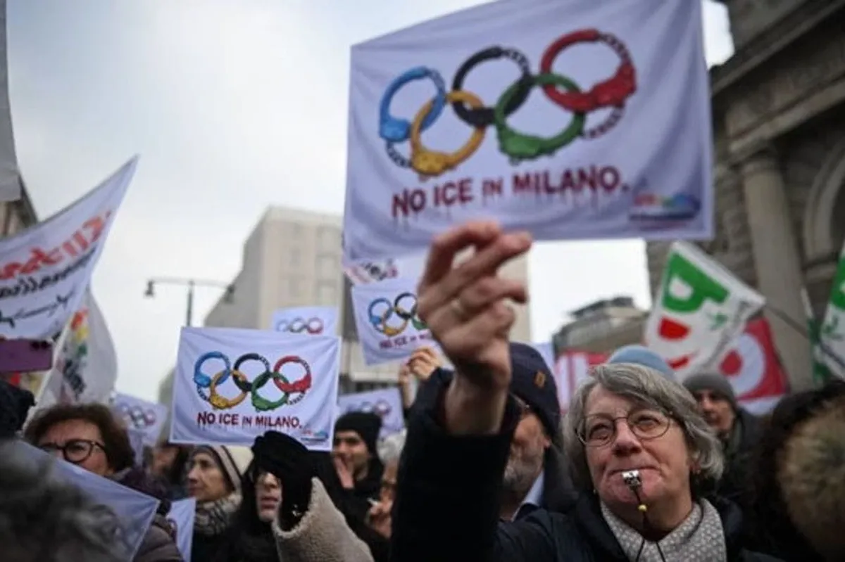 Protesti u Milanu protiv američke ICE na Zimskim olimpijadama