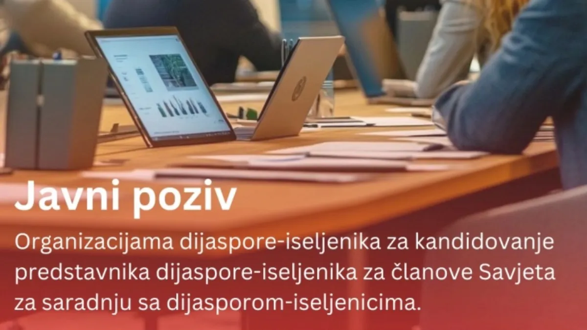 Raspisan javni poziv za članove Savjeta za saradnju sa dijasporom