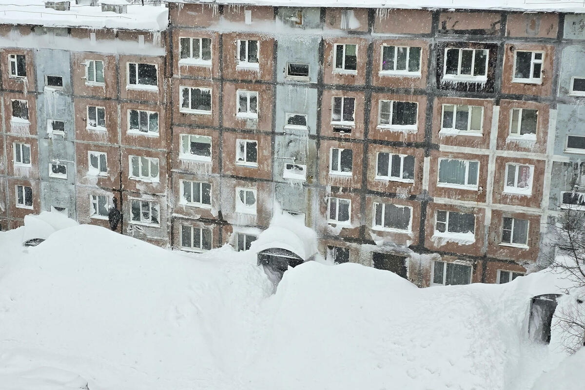 Rekordne snježne padavine na Kamčatki izazvale velike probleme