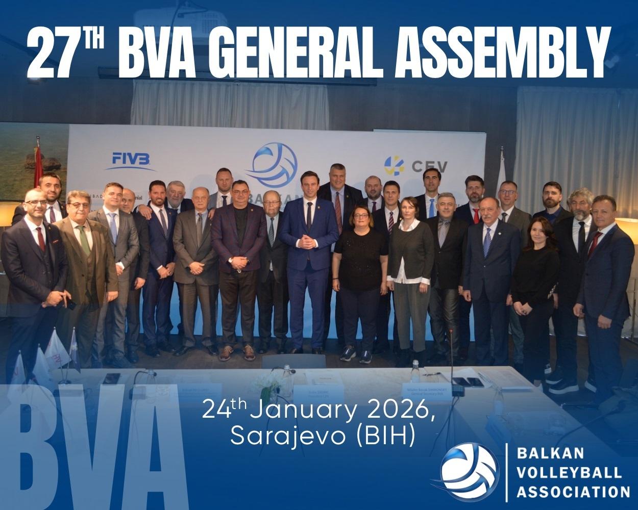 Sarajevo domaćin 27. Generalne skupštine Balkanske odbojkaške federacije