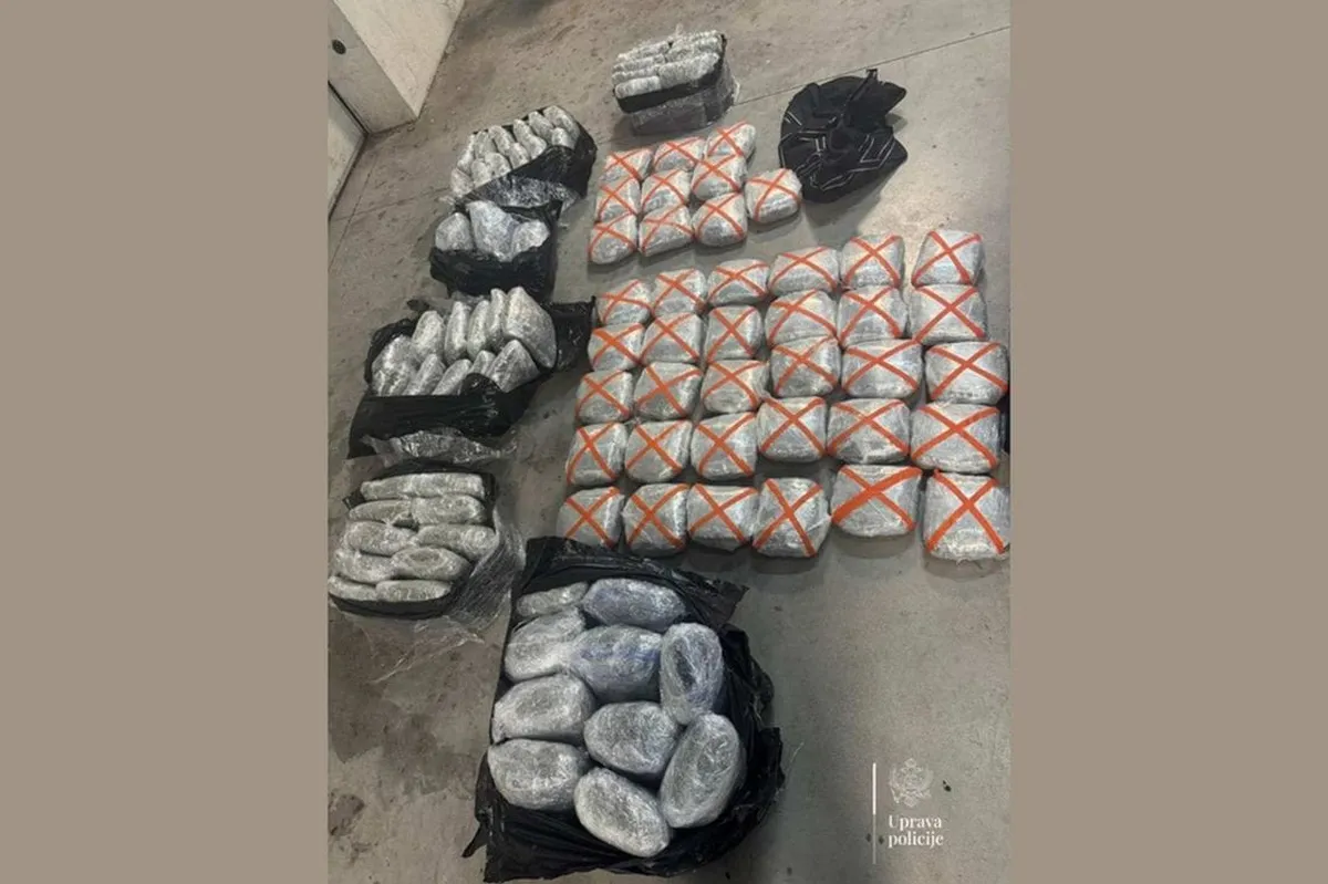 U pograničnom pojasu Tuzi zaplijenjeno preko 100 kg marihuane