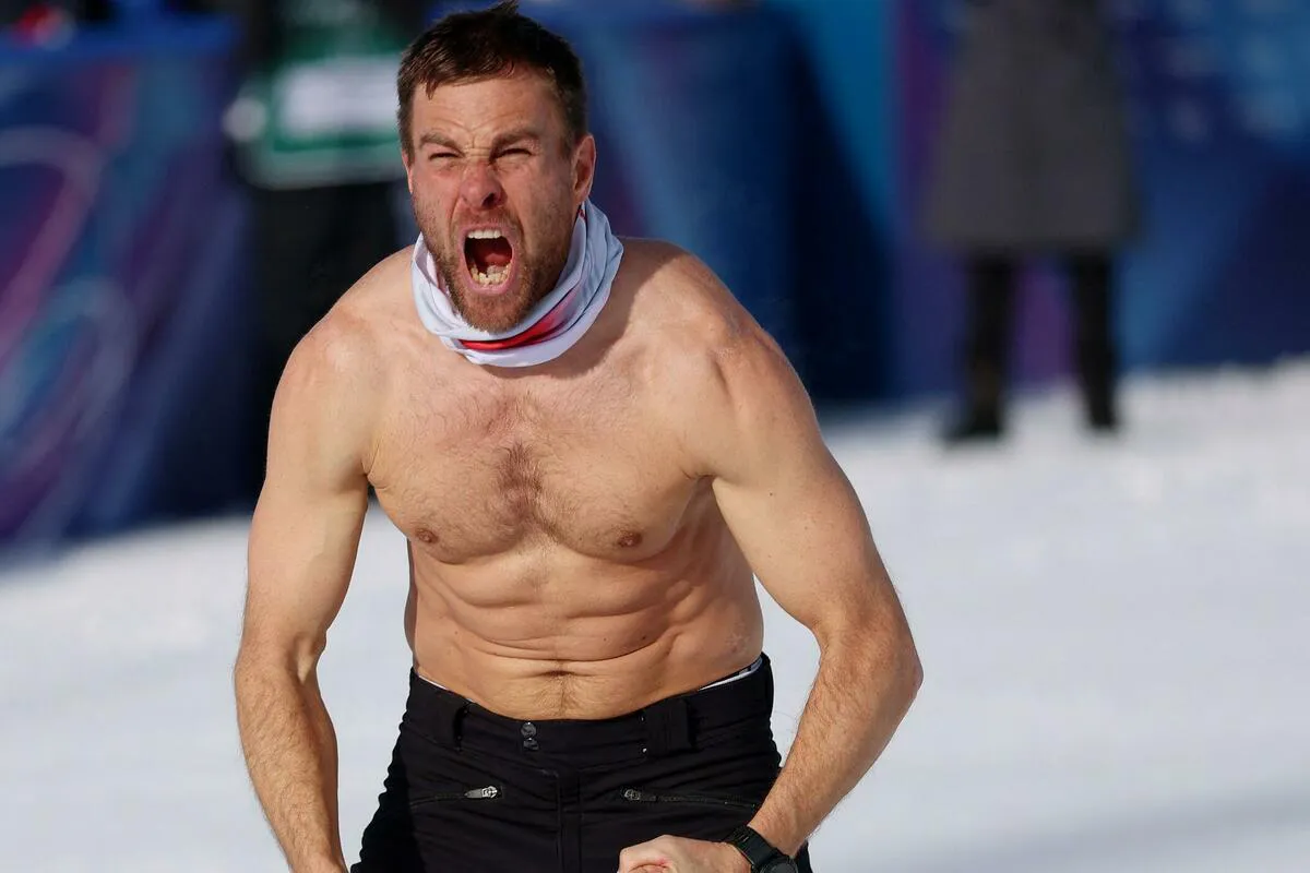 Benjamin Karl proslavio zlato na Zimskim olimpijskim igrama neobičnim striptizom