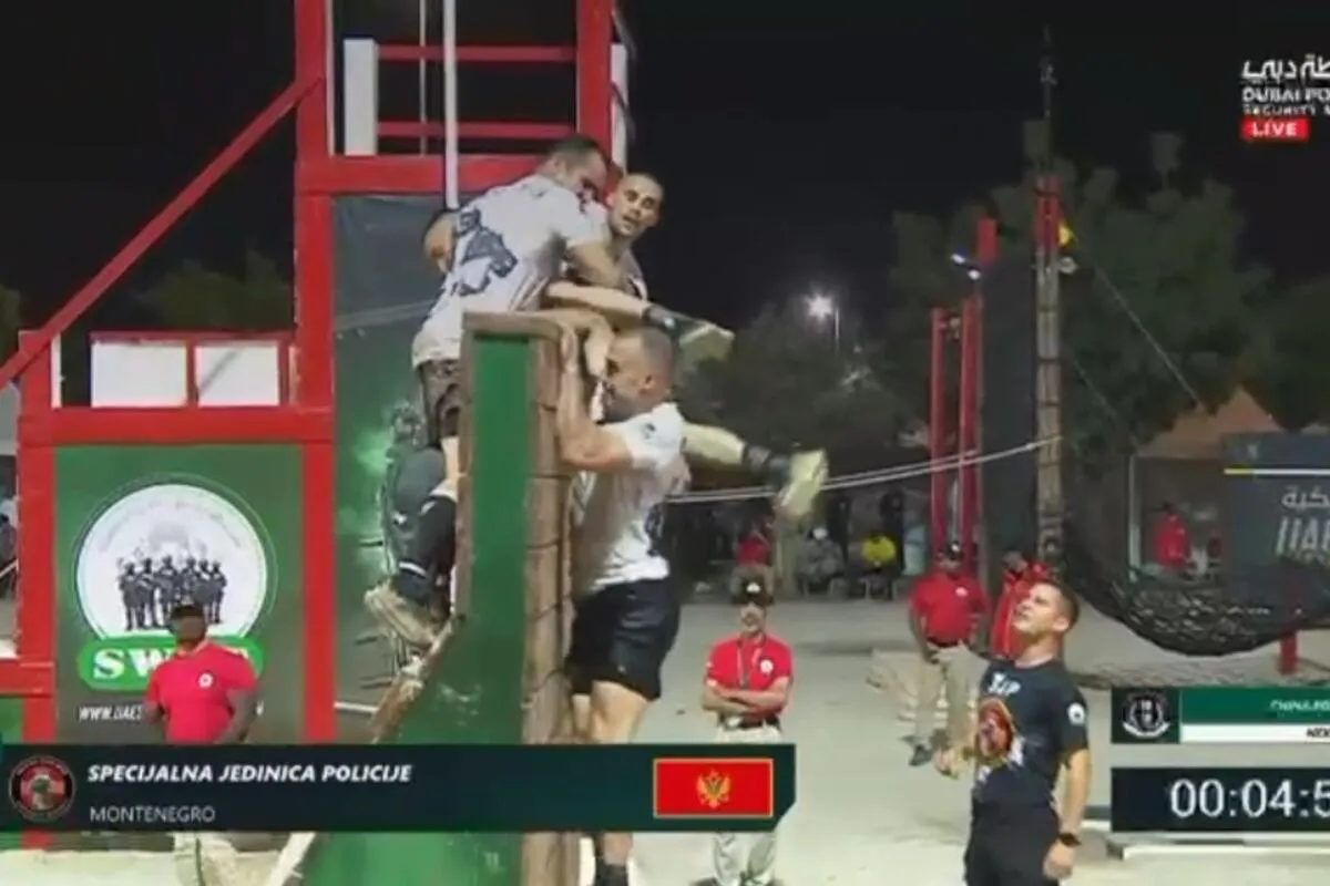 Crnogorska Specijalna jedinica policije ostvarila 26. mjesto na SWAT Challenge-u u Dubaiju