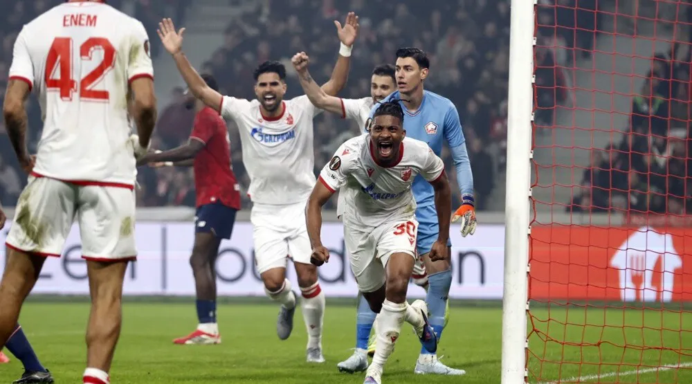 Crvena zvezda pobijedila Lil i otvorila vrata osmine finala Lige Evrope