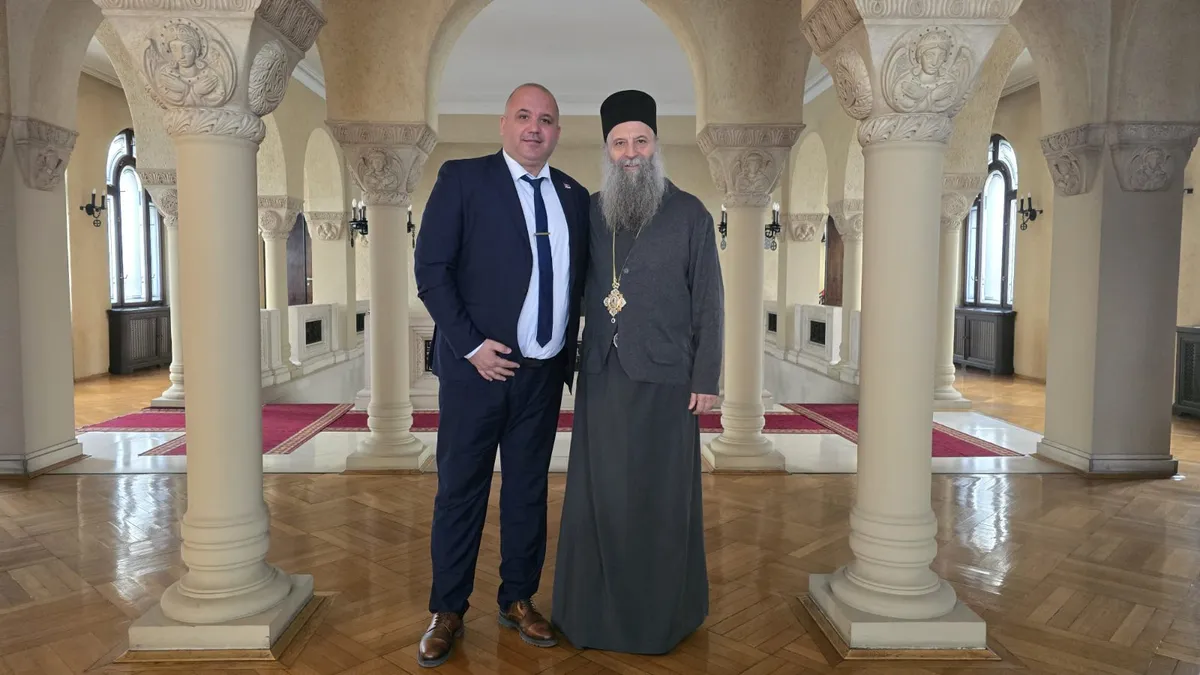 Dario Vraneš u Beogradu: Razgovor sa patrijarhom Porfirijem o Pljevljima