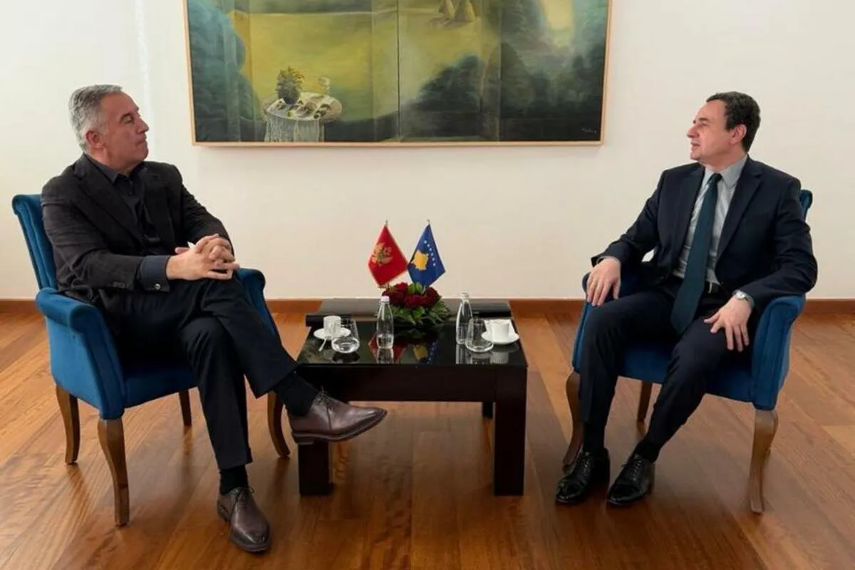 Đukanović čestitao Kurtiju na izbornoj pobjedi i razgovarao o bezbjednosti regiona