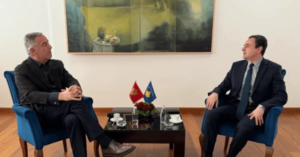 Đukanović i Kurti razgovarali o bezbjednosti regiona