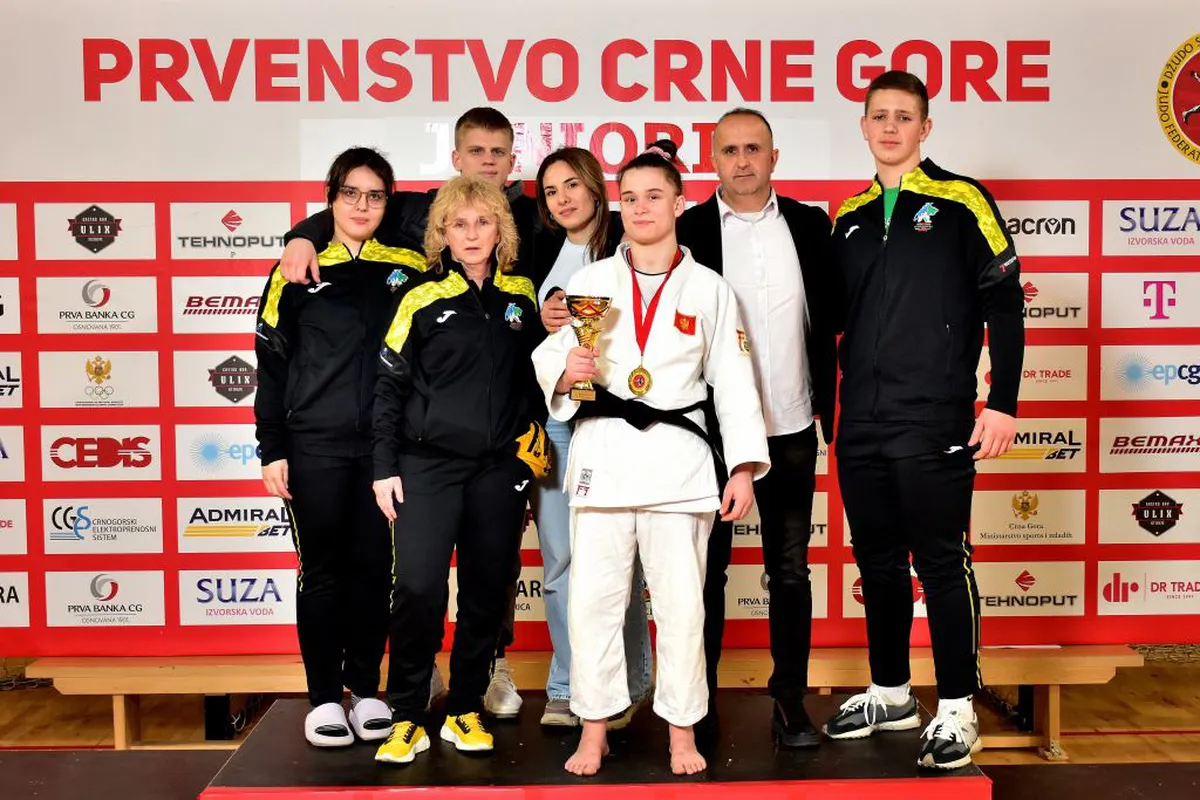 Džudo klub Crnogorac osvojio dvije medalje na Prvenstvu Crne Gore za juniore