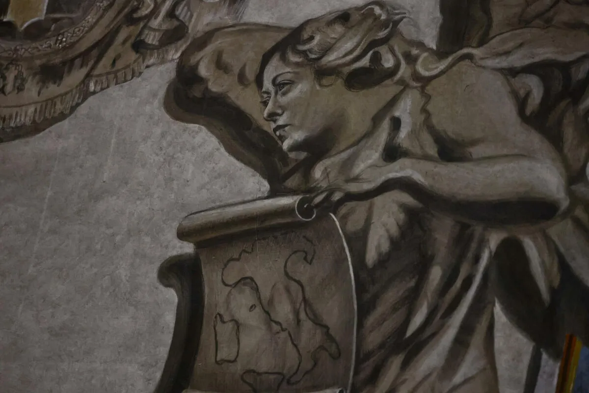 Freska anđela s likom Đorđe Meloni izazvala politički spor u Rimu