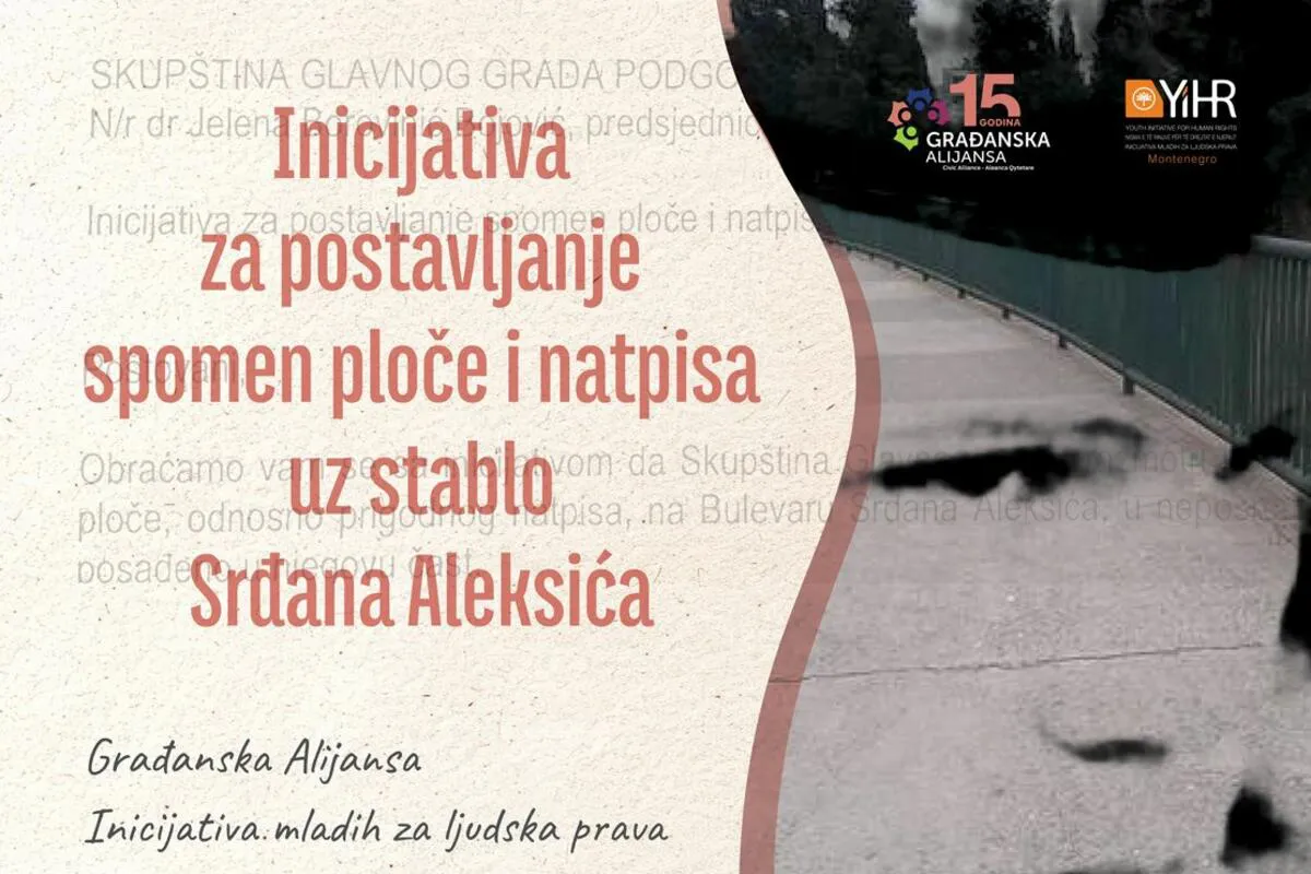 Inicijativa za spomen-ploču Srđanu Aleksiću u Podgorici