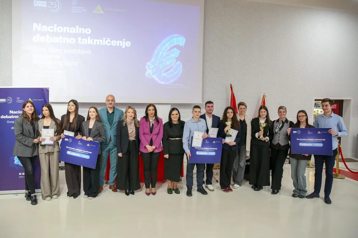 Izabrana reprezentacija Crne Gore za međunarodno takmičenje u Ljubljani