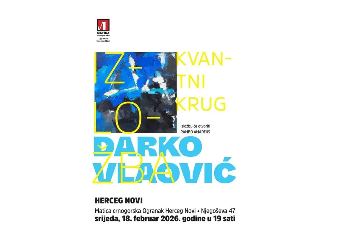 Izložba 'Kvantni krug' u Herceg Novom otvara Rambo Amadeus