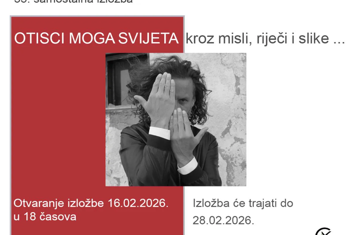 Izložba 'Otisci moga svijeta' Predraga Szilvassyja na Cetinju
