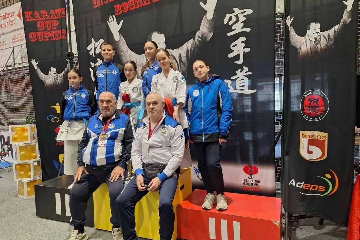 Karatistima Budućnosti osam medalja na turniru u Belgiji