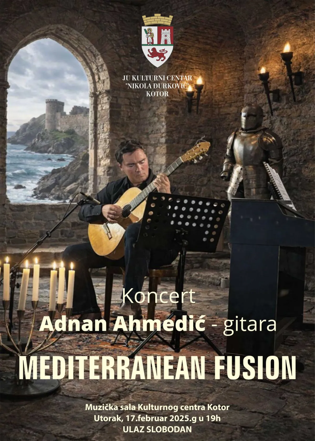 Koncert klasične gitare 'Mediterranean Fusion' u Kotoru