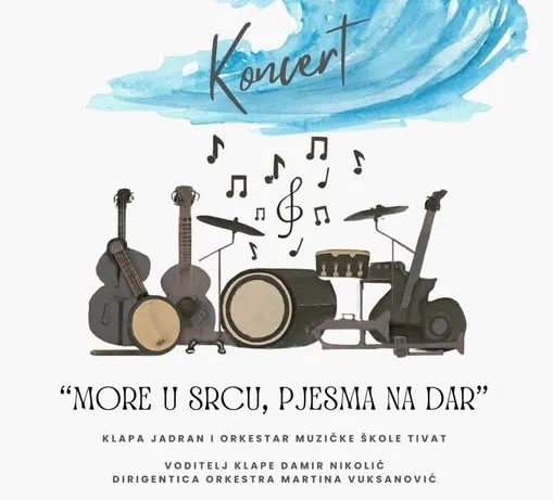 Koncert Muzičke škole Tivat i klape 'Jadran' u Zetskom domu