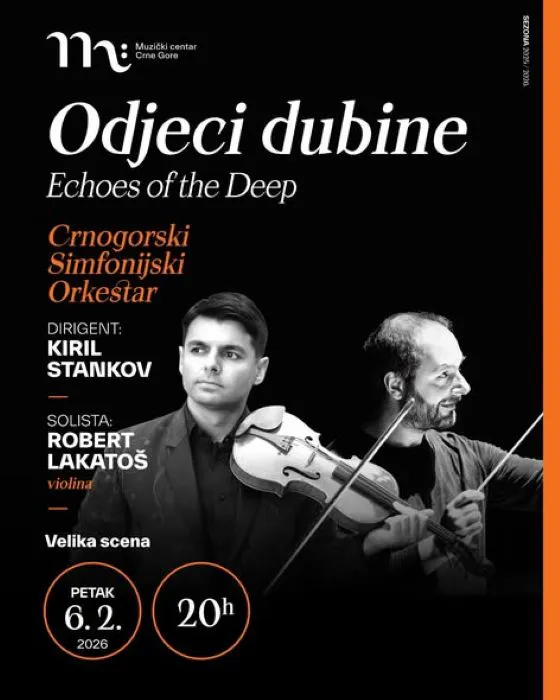 Koncert 'Odjeci dubine' 6. februara na Velikoj sceni Muzičkog centra