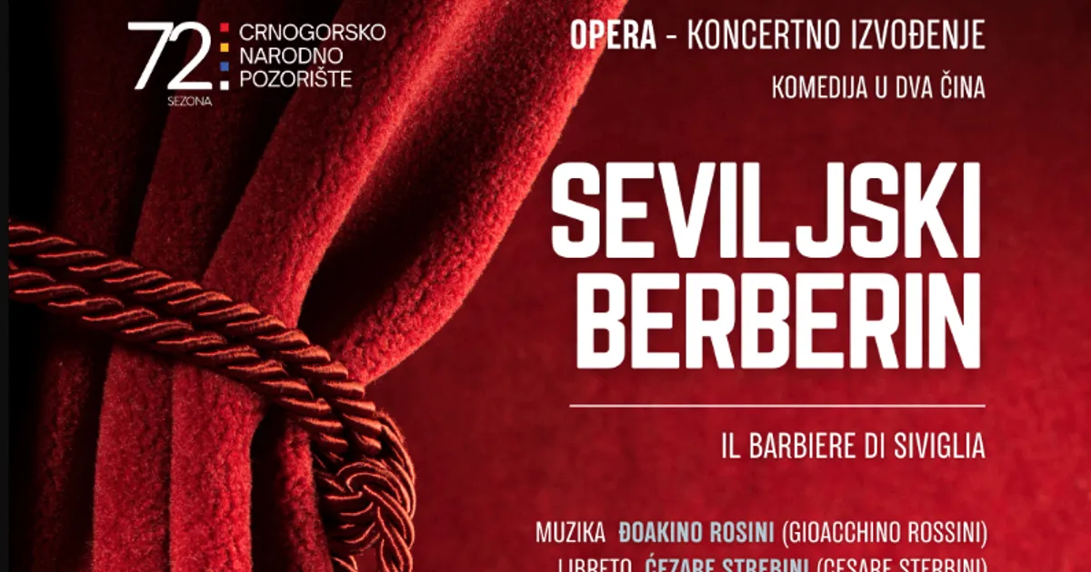 Koncertno izvođenje opere „Seviljski berberin“ 14. februara