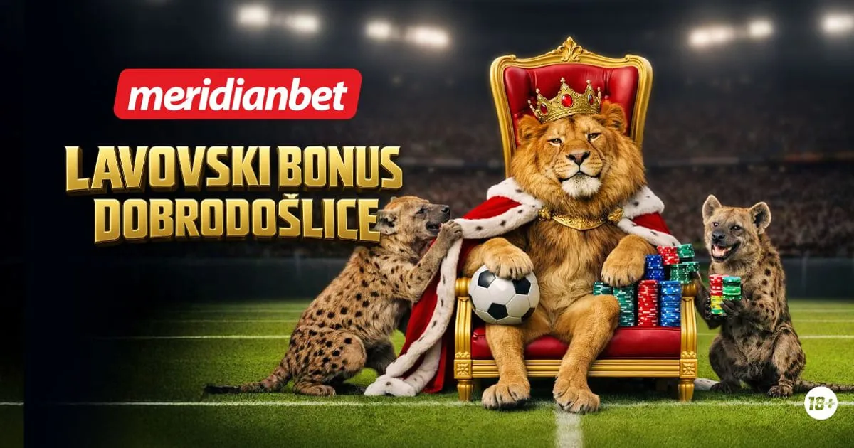 Lavovski bonus dobrodošlice u Meridianu za sportsko klađenje