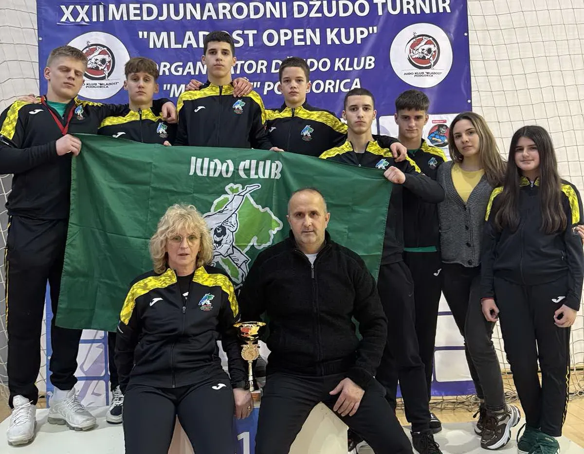 Mladi džudisti iz Crnogorca ostvarili izvanredan uspjeh na turniru u Podgorici