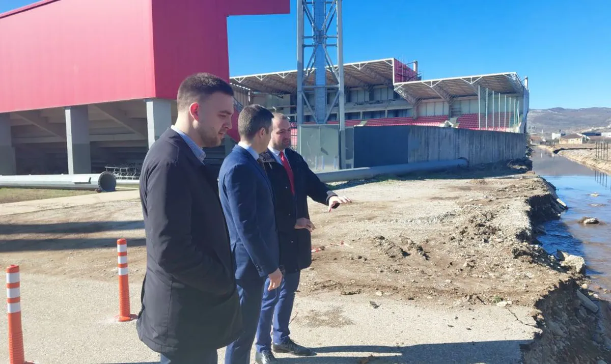 Mujović, Nišavić i Božović obišli kanal Mareza u Donjoj Gorici