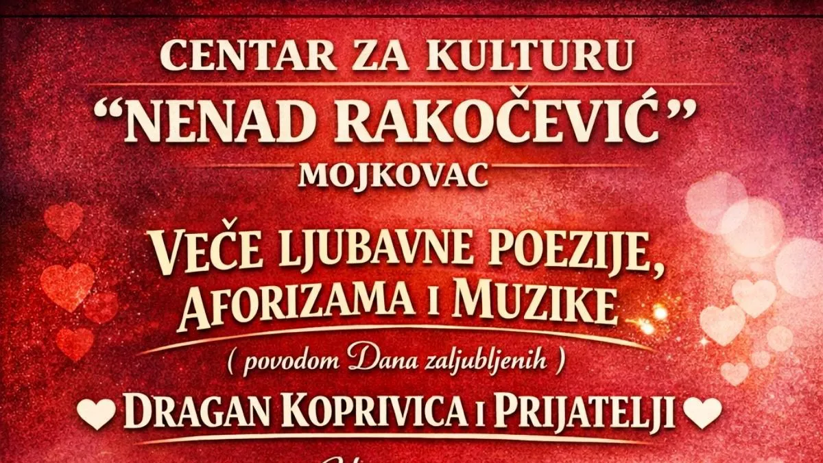 Muzičko-pjesničko veče 'Dragan Koprivica i prijatelji' u Mojkovcu